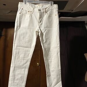 Levi's woman’s  Cream Straight Jeans